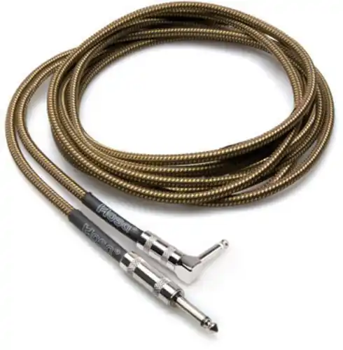 Hosa Tweed Guitar Cable Straight to R-Angle 18FT Fresh Stock