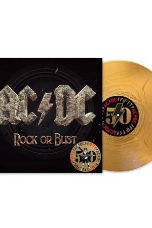 AC/DC - Rock Or Bust (50th Anniversary Edition, Gold Color Vinyl) [Vinyl] Money Back Guarantee