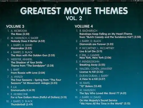 No Minimum Order V2 Greatest Movie Themes
