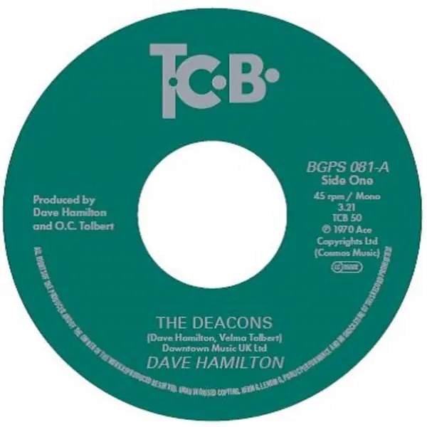 Editor’s Pick Dave Hamilton - the Deacons / Pisces Pace (Single)